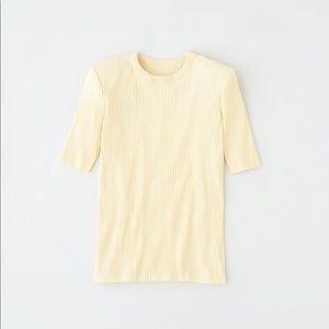 Kotn ribbed power crew